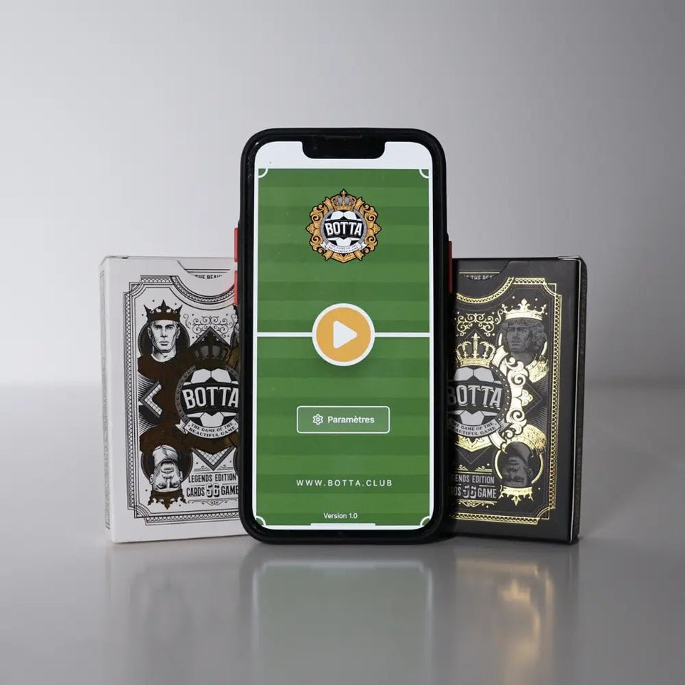 BOTTA – Jeu de cartes de football hybride ⚽ (Cartes + Application Mobile) | 2 - 4 Joueurs | Parties rapides et fun ! - BOTTA