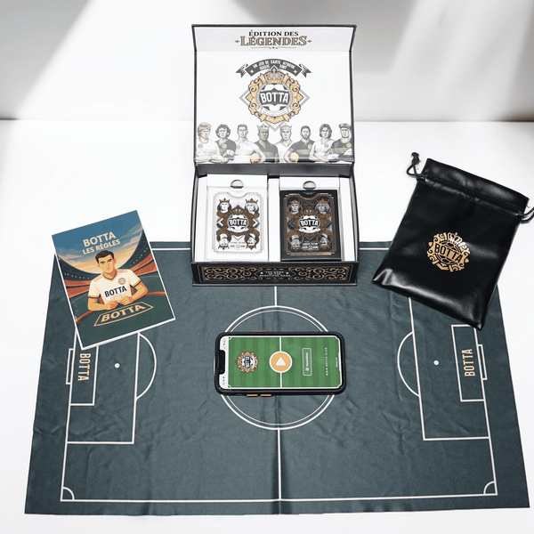 BOTTA – Jeu de cartes de football hybride ⚽ (Cartes + Application Mobile) | 2 - 4 Joueurs | Parties rapides et fun !